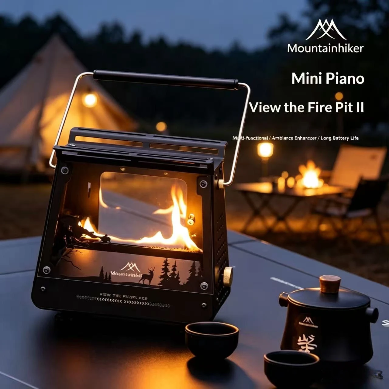 Camping Cooking Open Fire - マウンテンハイカーアウトドアポータブルオイルストーブコンパクトオープンフレームヒーター、バーベキュー、キャンプ、焚き火台、テントでの調理に最適