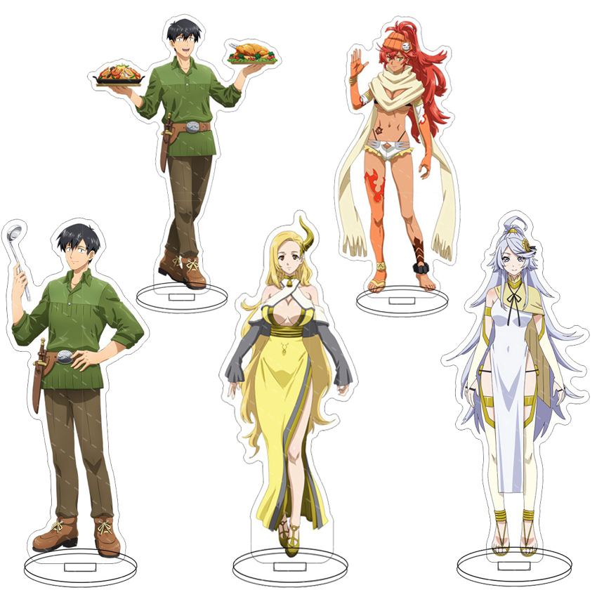 Campfire Cooking With My Absurd Skill - 16CMアニメアクリルスタンド「異世界での私の異常なスキルで焚き火料理を」 ‌ ムクオダ・ニンリル ‌ コスフィギュア装飾品ギフト