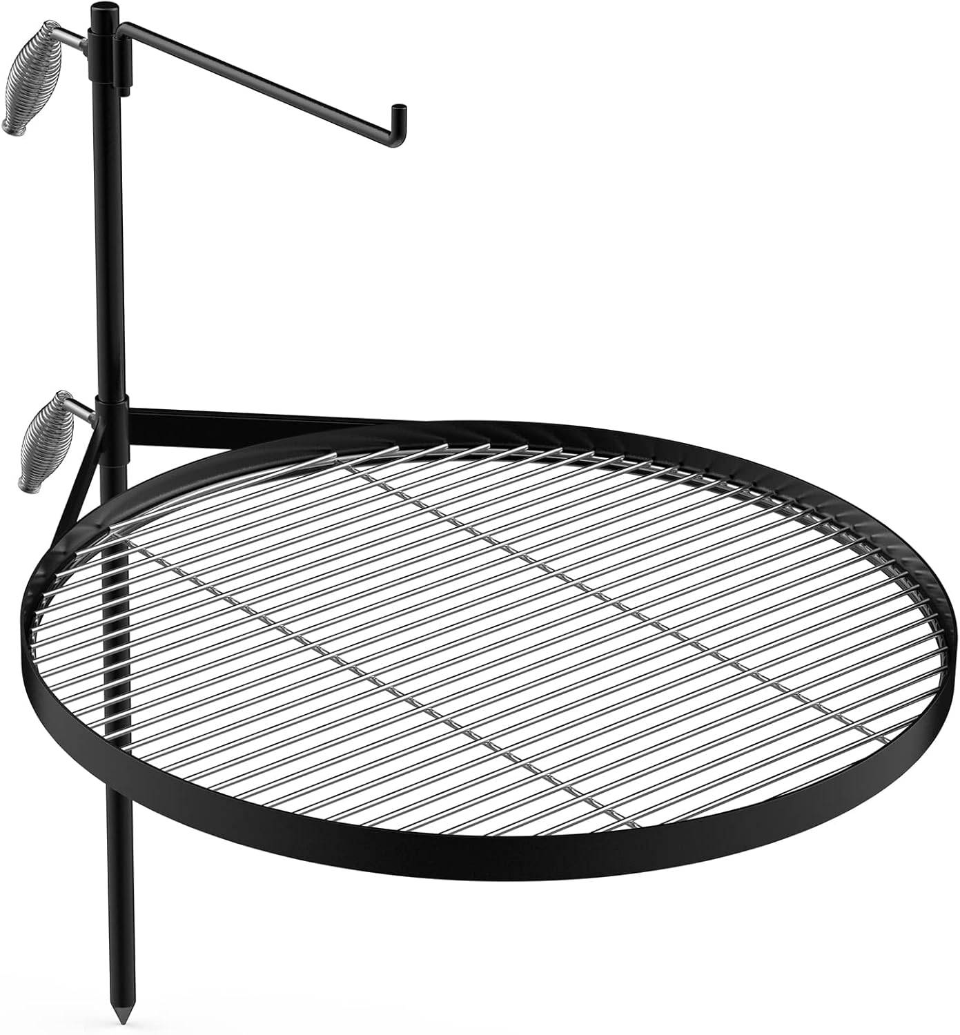 Camping Cooking Open Fire - アウトドアキャンプや焚き火調理用、ステンレス製、色指定なし、ポータブルスイングクッキングスタンド