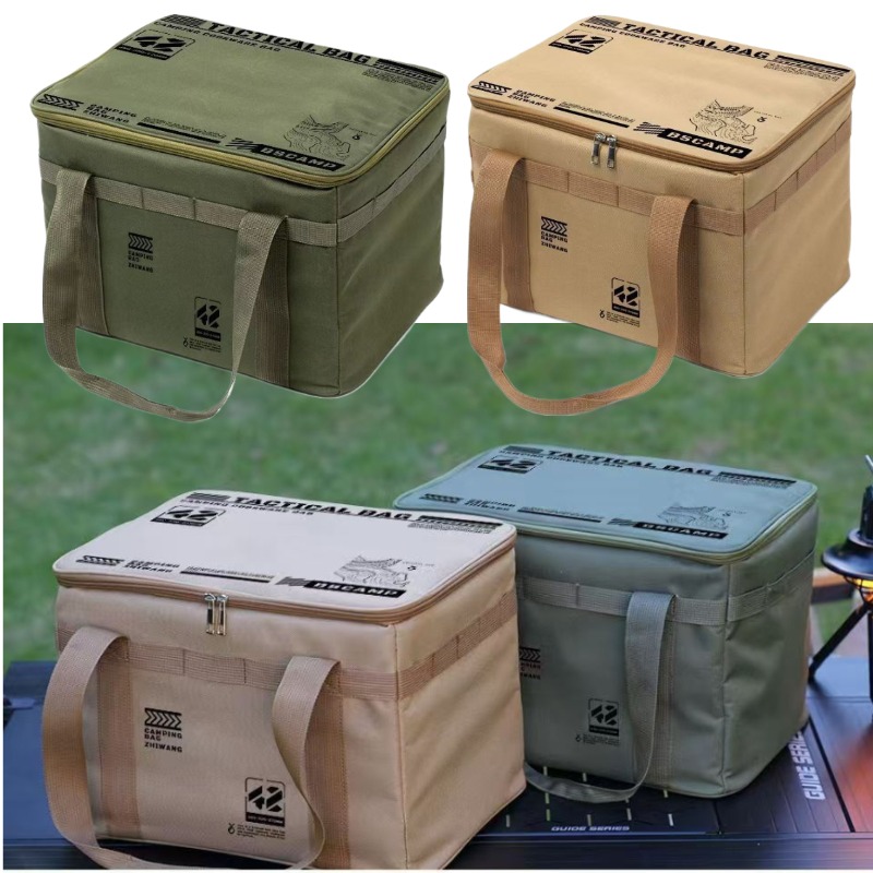 Camping Outdoor Cooking Table - 1 個 42L アウトドア戦術キャンプ収納バッグ断熱折りたたみボックスピクニック、食器フィールド機器防水バッグ