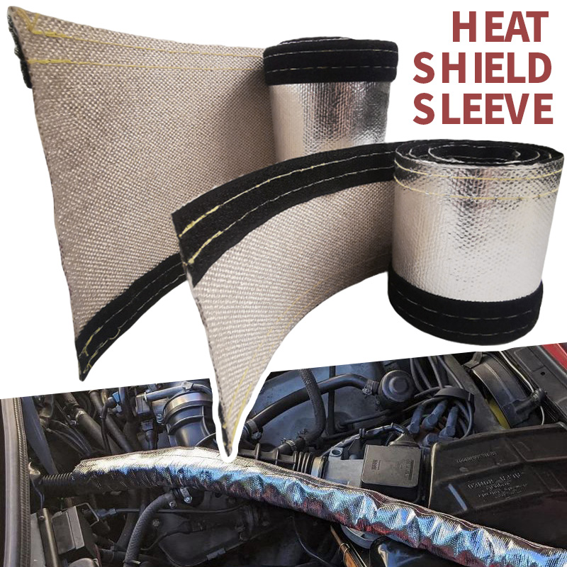 Aluminum Foil Heavy Duty - 1 メートル金属製熱シールド熱防火スリーブ絶縁ワイヤーホースラップ織機チューブ保護カバー 10/15/20/25/30/50 ミリメートルカーアクセサリー