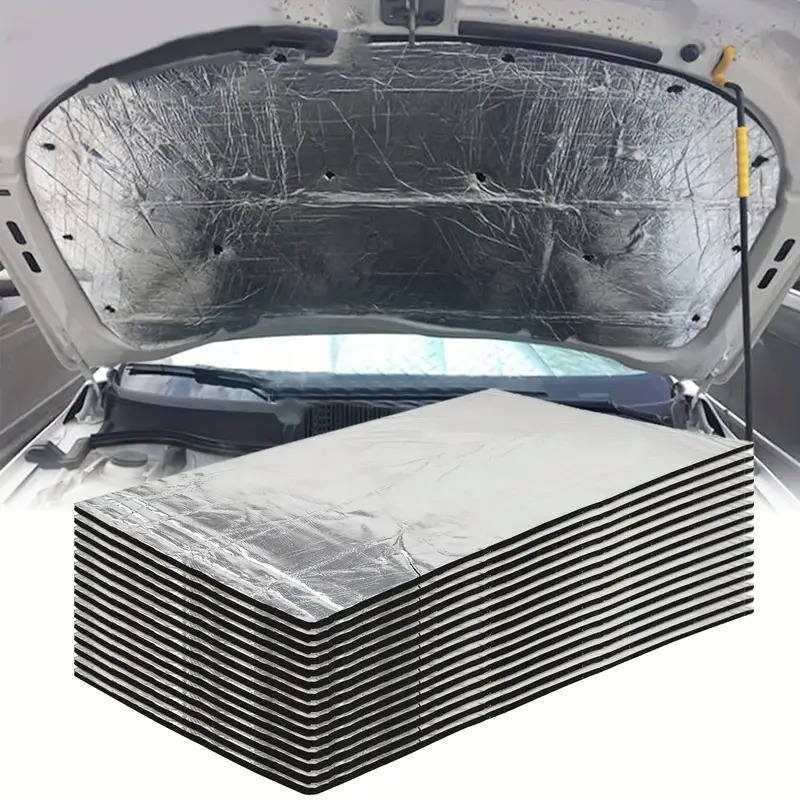 Aluminum Foil Heavy Duty - 200x50cm 5/10mm 車用防音マット ノイズデッドナー 断熱クローズドセルフォームマット フード用