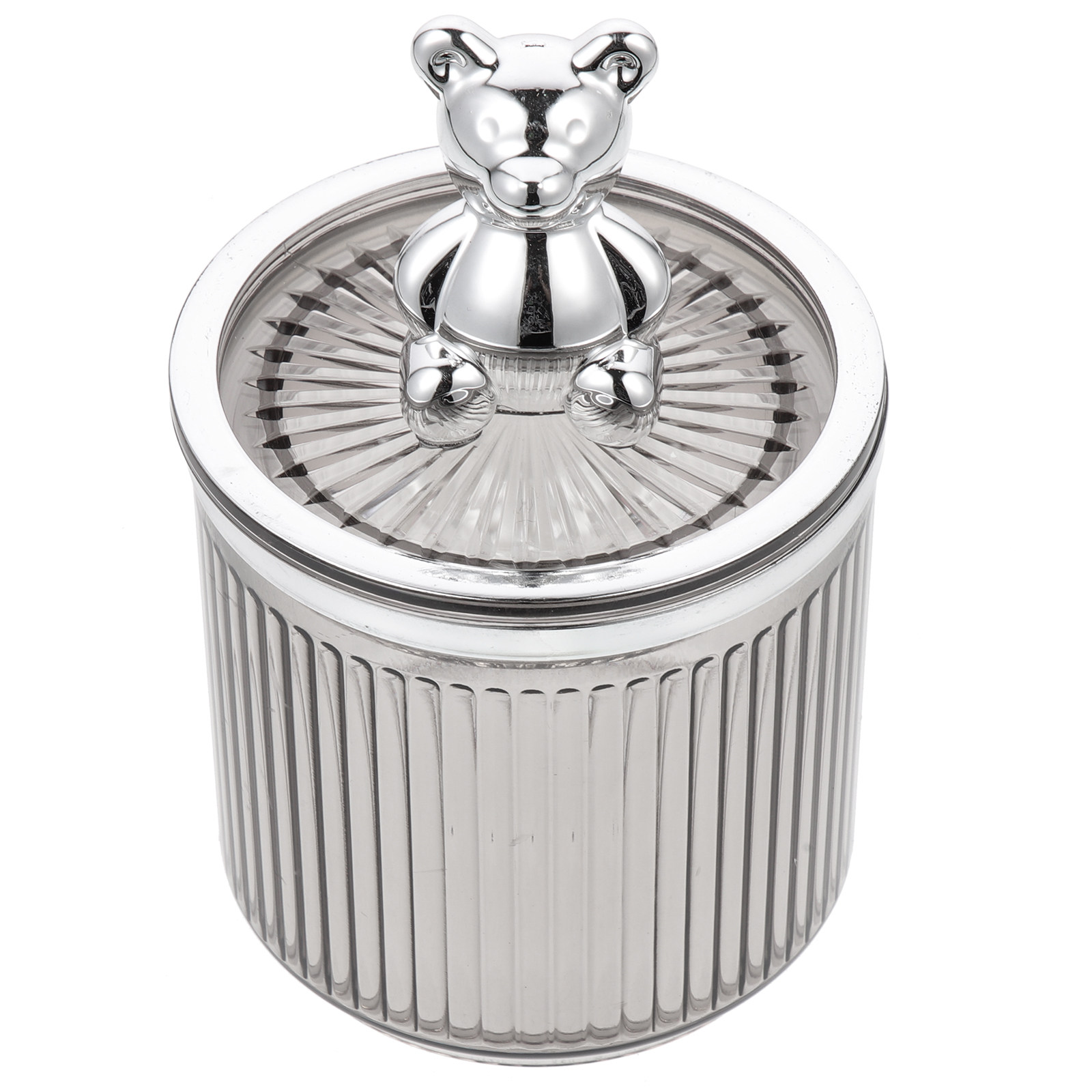 Bear Canister Food - ベアジャー クリアクッキー収納容器 キャンディジャー 綿棒ホルダー キャニスター かわいい装飾品