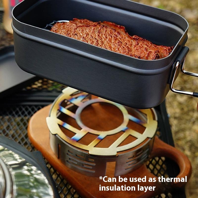Camping Cooking Ring - 屋外ストーブ風防ポータブルキャンプストーブ防風リング高温耐性キャンプピクニック調理用品