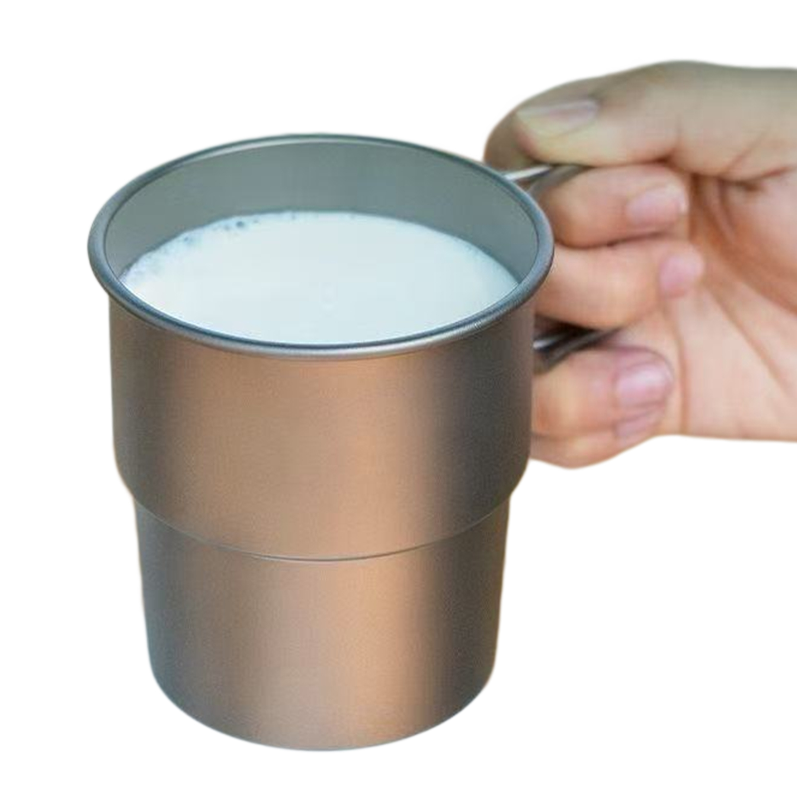 Camping Cooking Open Fire - アウトドアキャンプ用ウォーターマグ食器 軽量キャンプマグ 折りたたみ式ハンドル付き アウトドアハイキング ピクニック 火上調理用