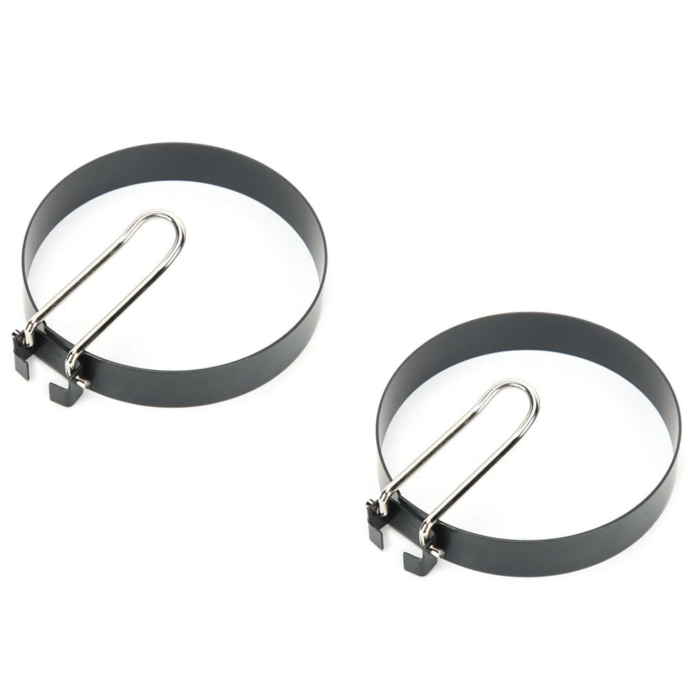 Camping Cooking Ring - 2個入り調理器具 ステンレス製エッグシェイパー 3.5インチ丸型フライパン型 耐久性のある多機能パンケーキ調理リング キャンプ用