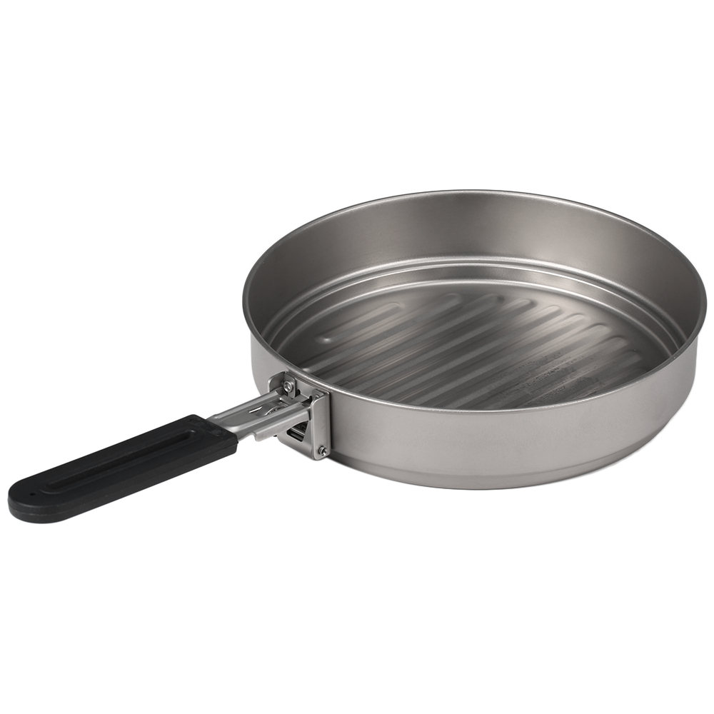 Camping Cooking Open Fire - 折りたたみハンドル付きの軽量でポータブルなキャンプ用鍋,キャンプ,ハイキング,アウトドアの調理