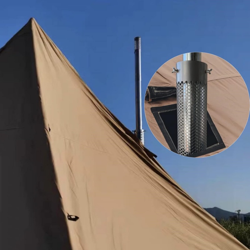キャンプストーブパイプステンレス鋼煙突チューブ屋外テント用薪 - Camping Cooking Cover のレビューと価格