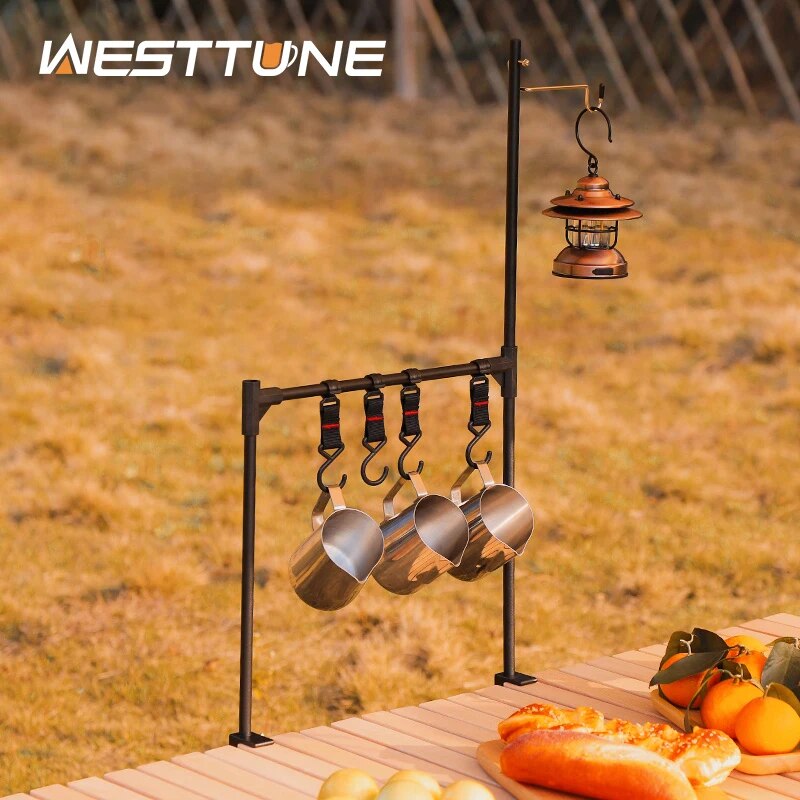 Westtune屋外デスクトップ収納ラックキャンプ用食器吊り - Camping Outdoor Cooking Table のレビューと価格