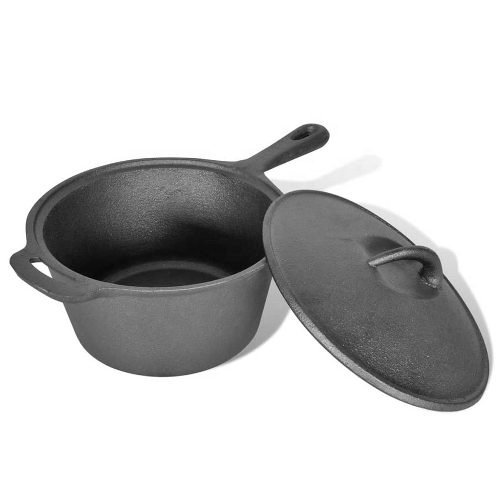プレシーズニング済みBBQヘビーデューティーアウトドアキャン - Camping Cooking Dutch Oven のレビューと価格