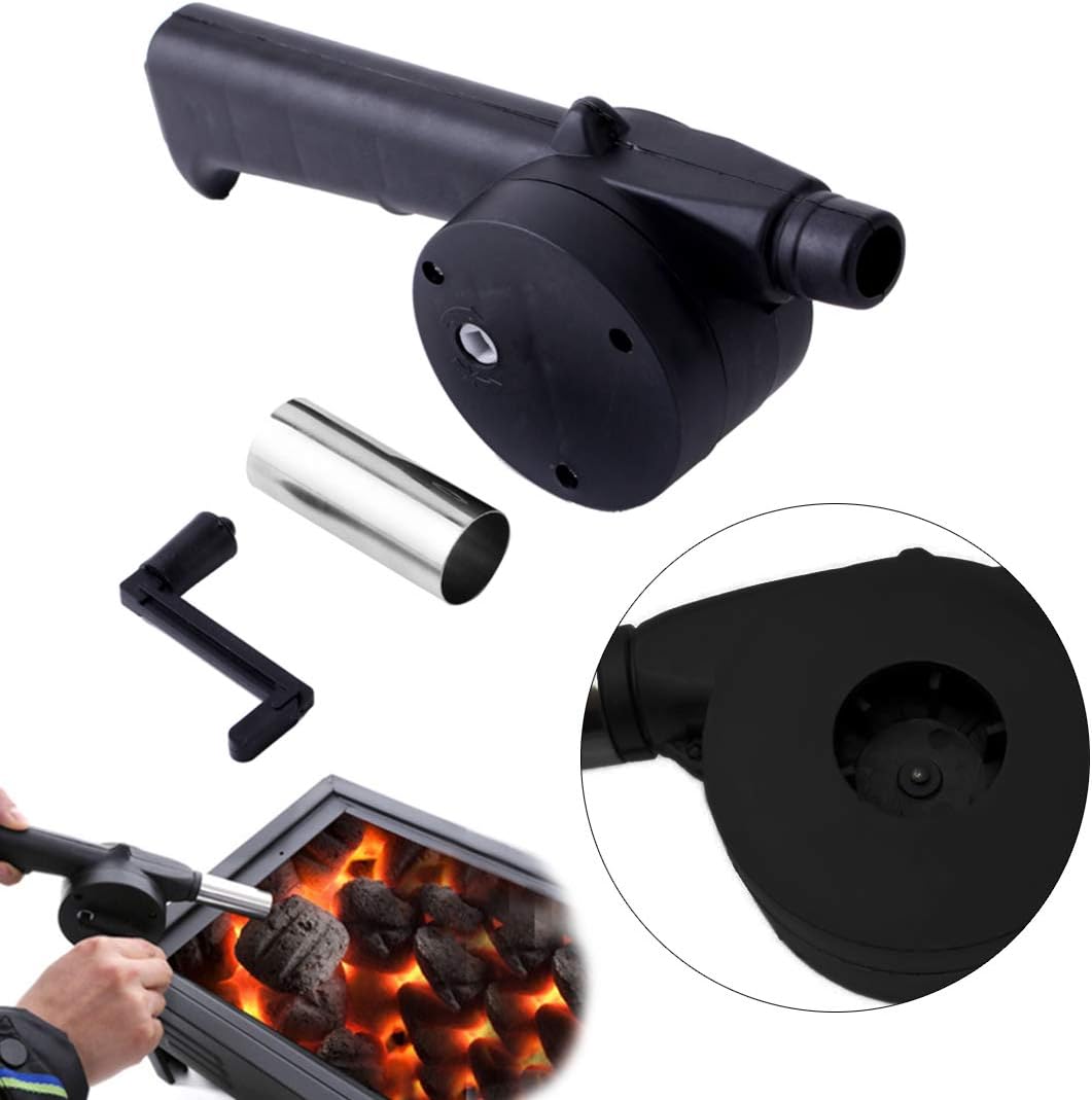 屋外調理バーベキューブロワーポータブルハンドクランクファンエ - Camping Cooking Essentials のレビューと価格