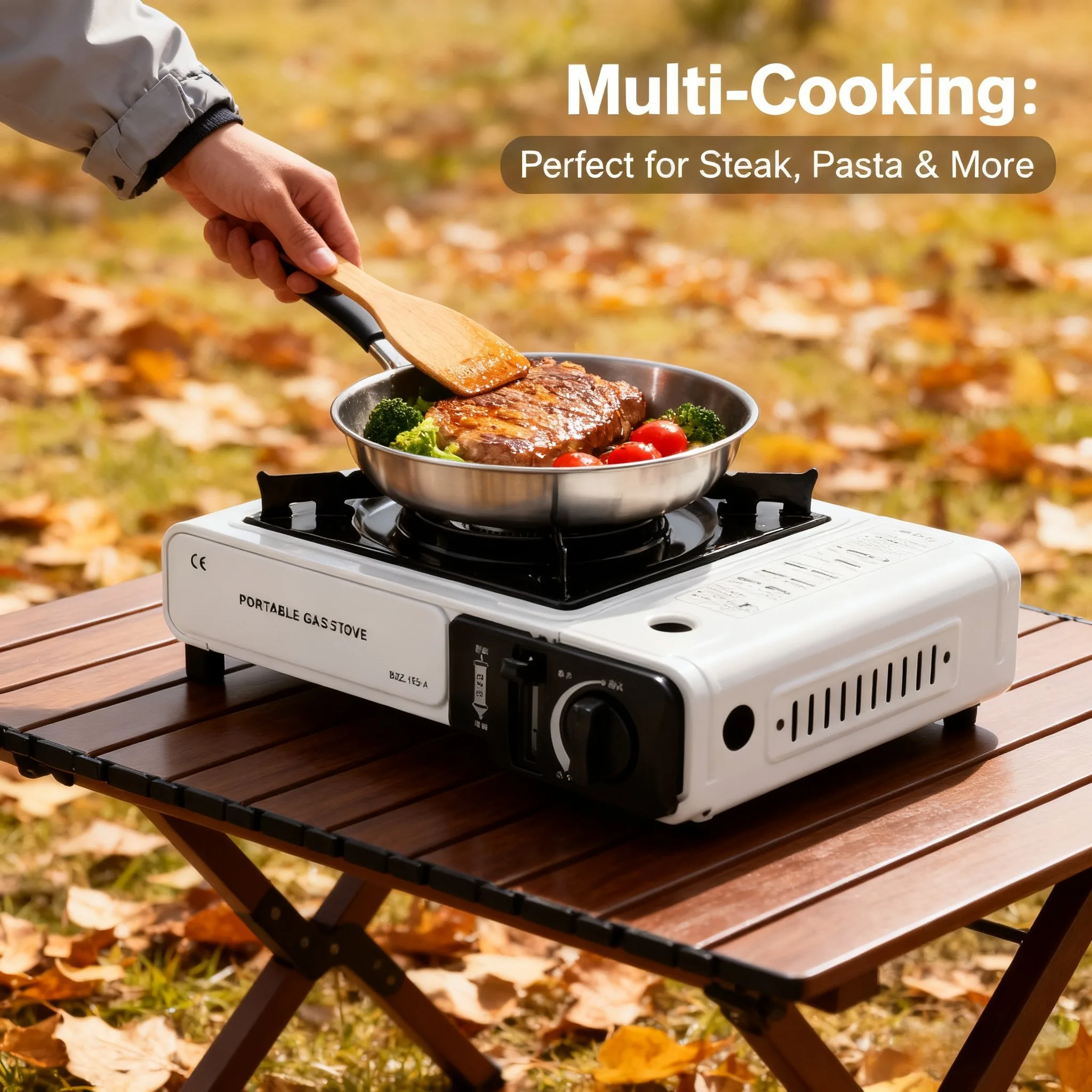 ポータブル屋外ガスストーブ、キャンプ、バーベキュー、ハイキン - Camping Cooking Ring のレビューと価格