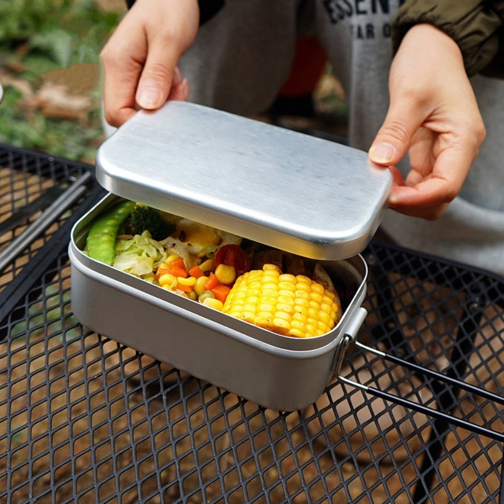 超軽量食器 キャンプ調理器具 ランチボックス 調理鍋 ピクニ - Camping Cooking Box のレビューと価格