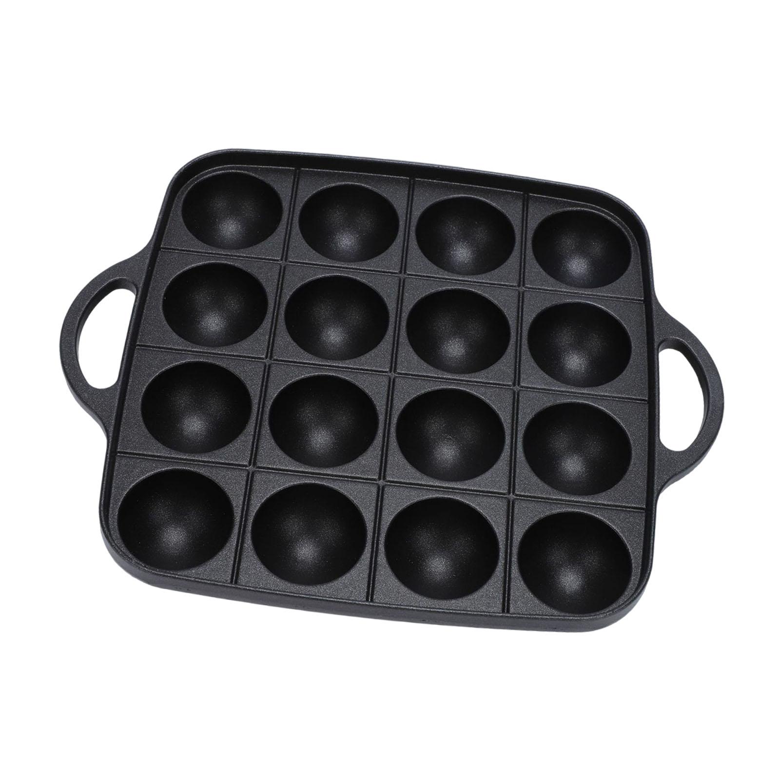 たこ焼きグリルパン 16 キャビティ調理器具ノンスティック多 - Camping Cooking Cast Iron のレビューと価格
