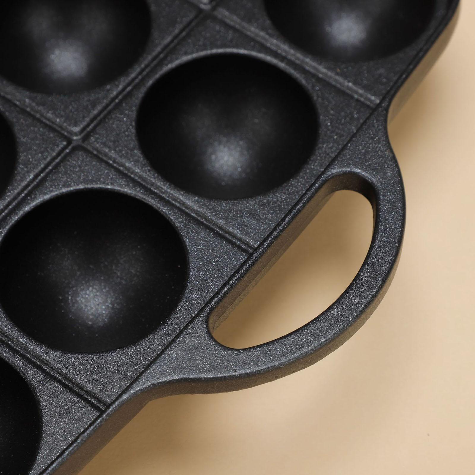 たこ焼きグリルパン 16 キャビティ調理器具ノンスティック多 - Camping Cooking Cast Iron のレビューと価格