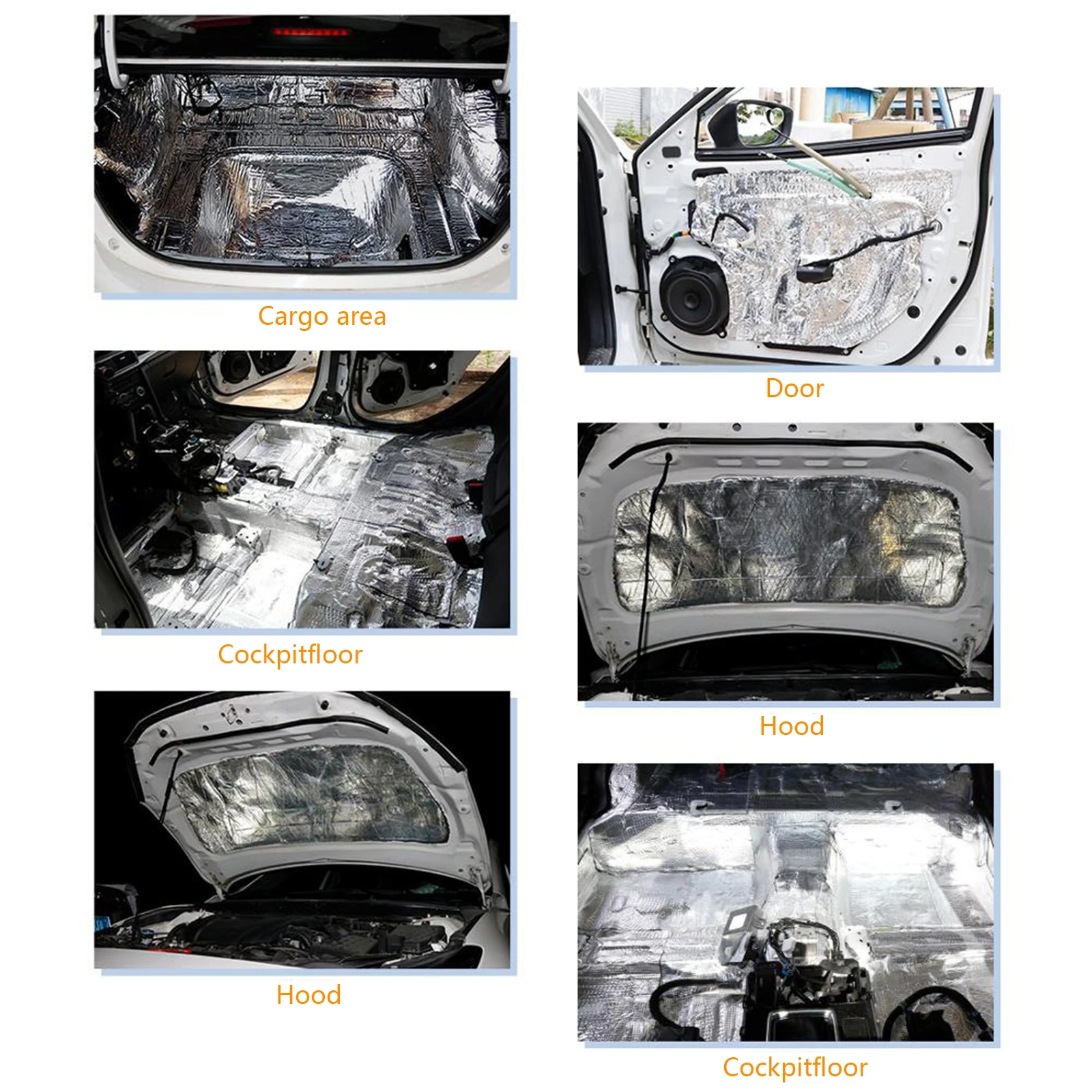 5/10mm 車用防音マット 断熱・遮音マット フード用密閉 - Aluminum Foil Heavy Duty のレビューと価格