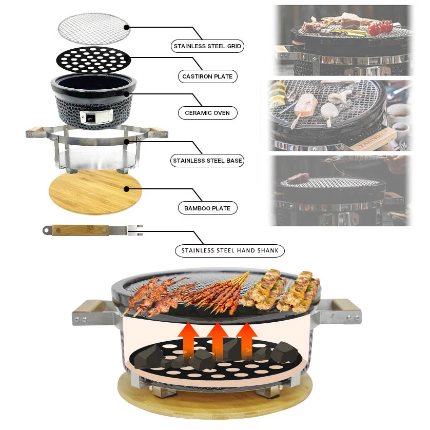 日本の陶磁器製 室内/屋外兼用 セラミック製 炭火 高圧 無 - Japanese Camping Cooking のレビューと価格