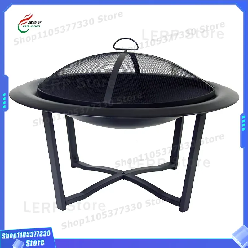 無煙焚き火台 屋外BBQ スチール製ファイヤーボウル リング - Camping Cooking Ring のレビューと価格