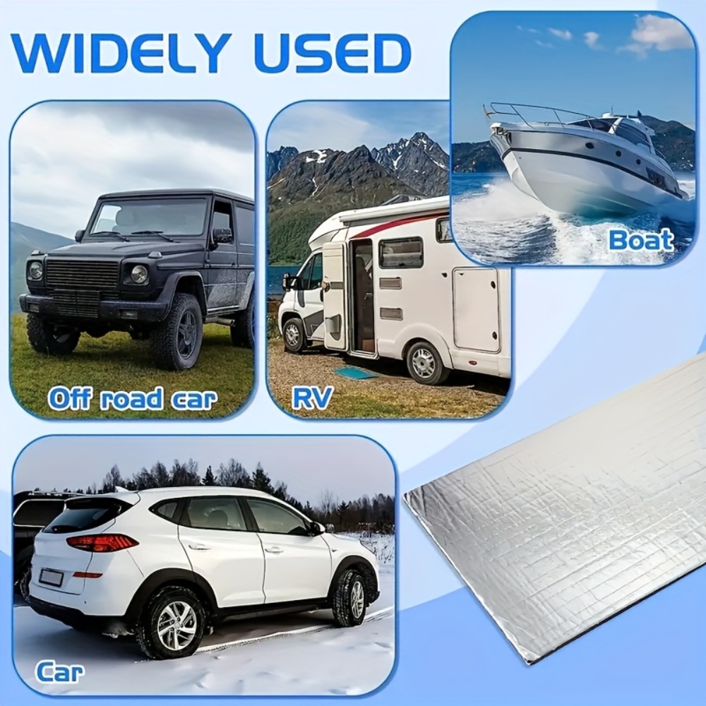 50枚入りバリューパック 車用遮音断熱マット 車両用ヒートシ - Aluminum Foil Heavy Duty のレビューと価格