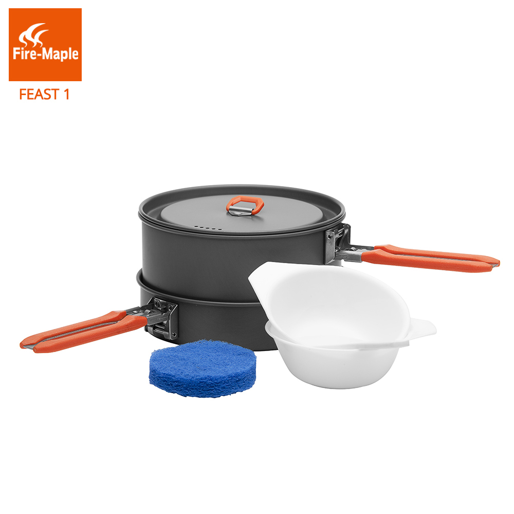 ファイヤーマプル祭1屋外キャンプハイキング調理器具バックパッ - Camping Cooking Pots And Pans Set のレビューと価格