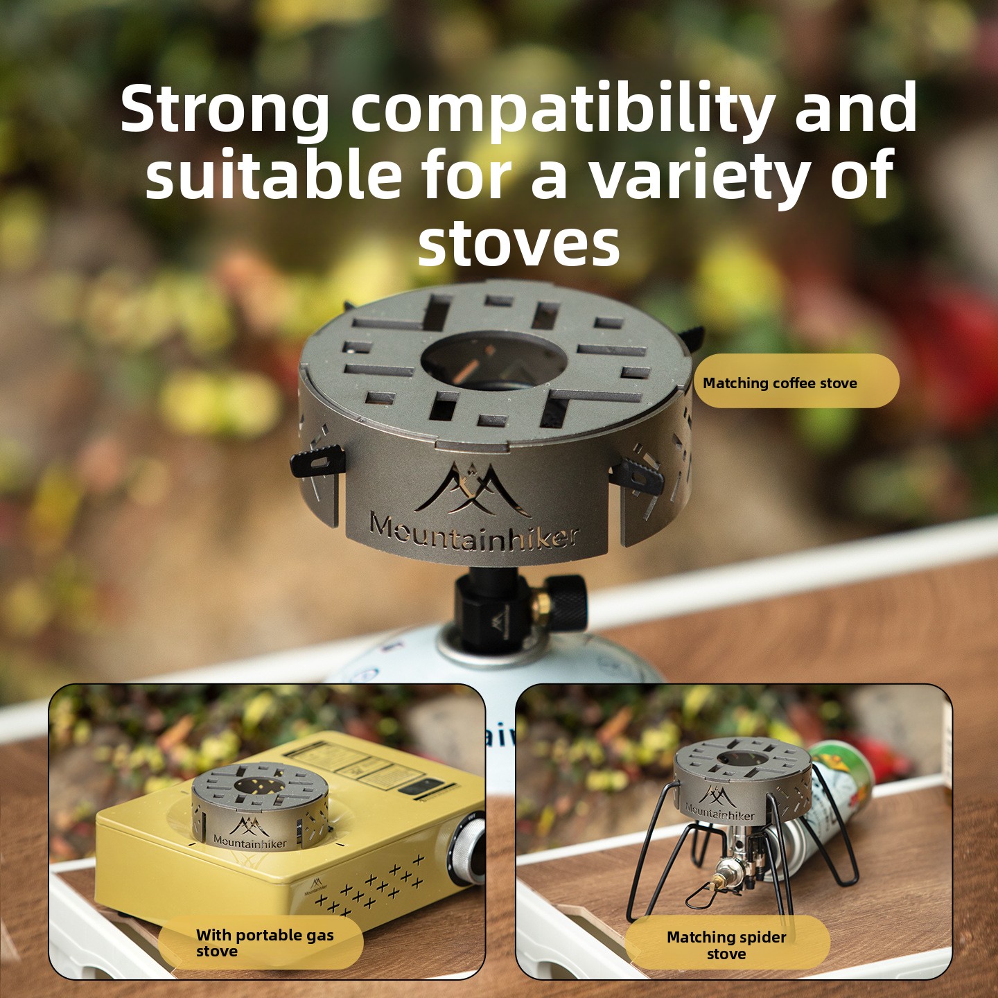 MOUNTAINHIKER 屋外用ウィンドシールドガス携帯ス - Camping Cooking Ring のレビューと価格