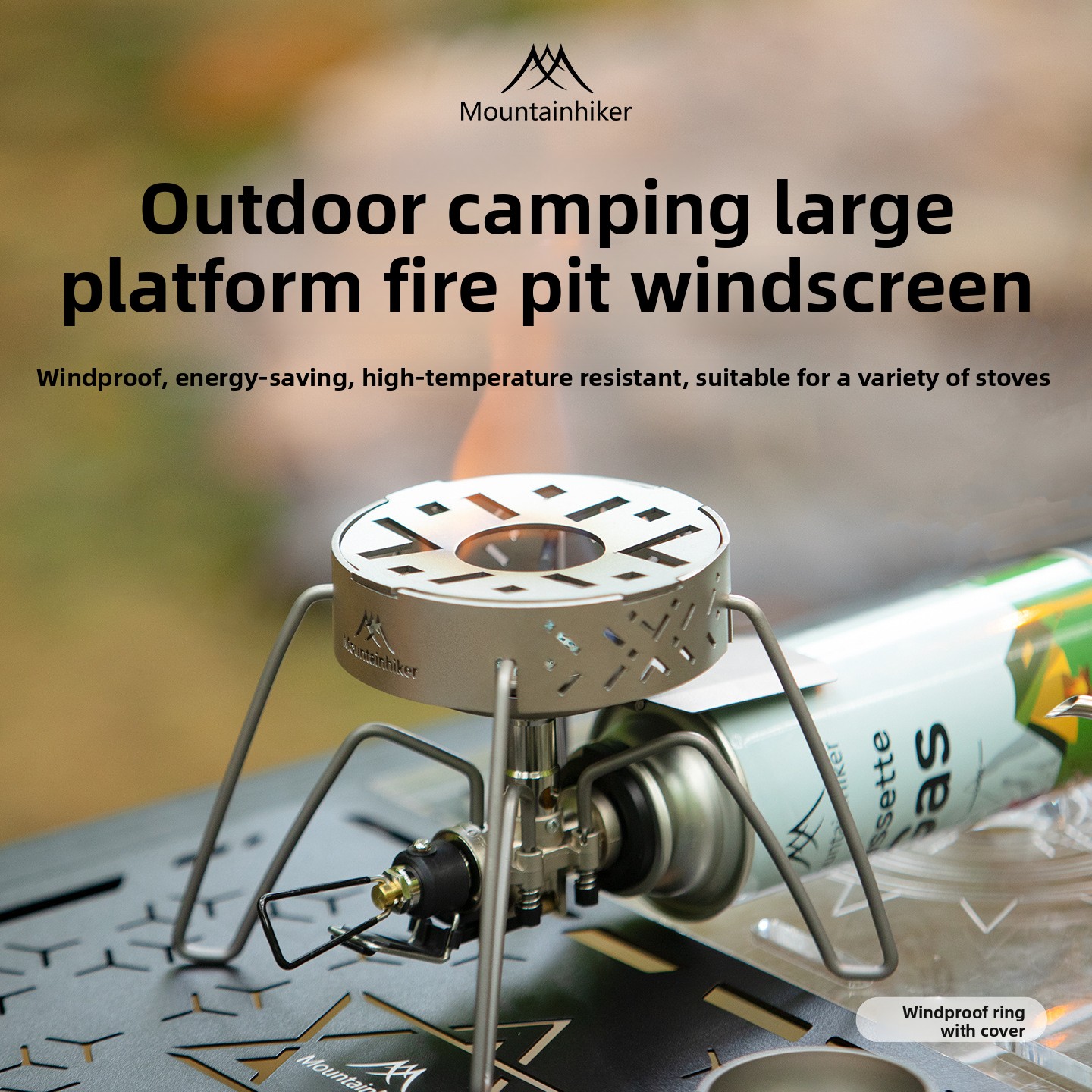 MOUNTAINHIKER 屋外用ウィンドシールドガス携帯ス - Camping Cooking Ring のレビューと価格