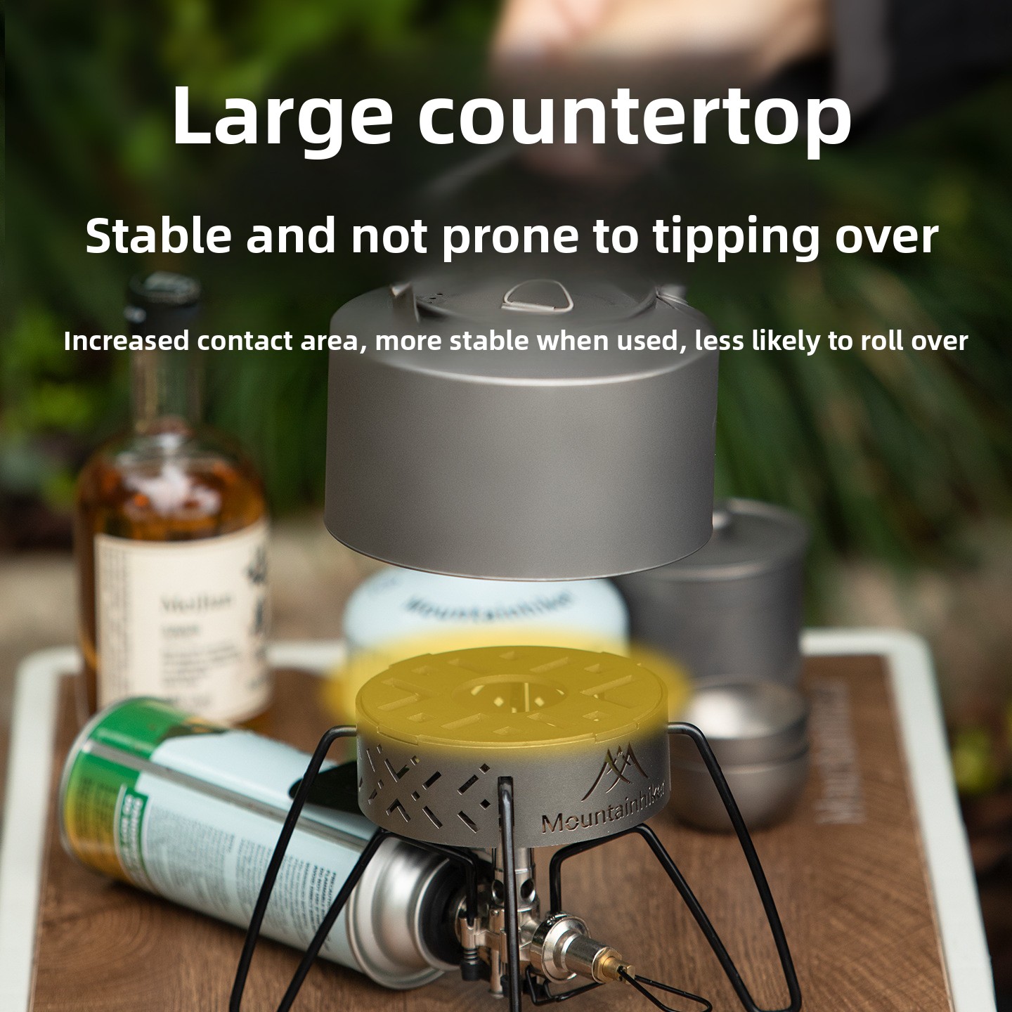 MOUNTAINHIKER 屋外用ウィンドシールドガス携帯ス - Camping Cooking Ring のレビューと価格