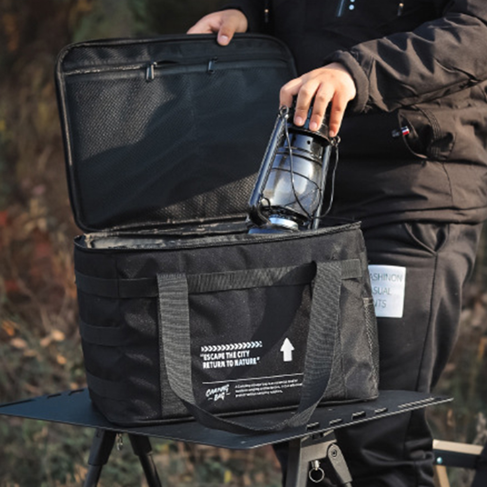 屋外キャンプ用収納バッグ,ランチボックス,旅行用食器ハンドバ - Camping Outdoor Cooking Table のレビューと価格