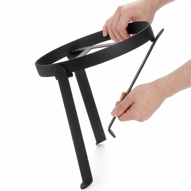 FSTE-三脚スタンド 鋳鉄製ダッチオーブン用、キャンプ用三 - Camping Cooking Cast Iron のレビューと価格