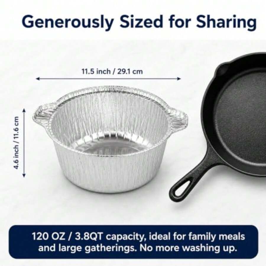 12パック使い捨てポット蓋付き、キャンプ用ベーキング調理用ホ - Camping Cooking Pack のレビューと価格