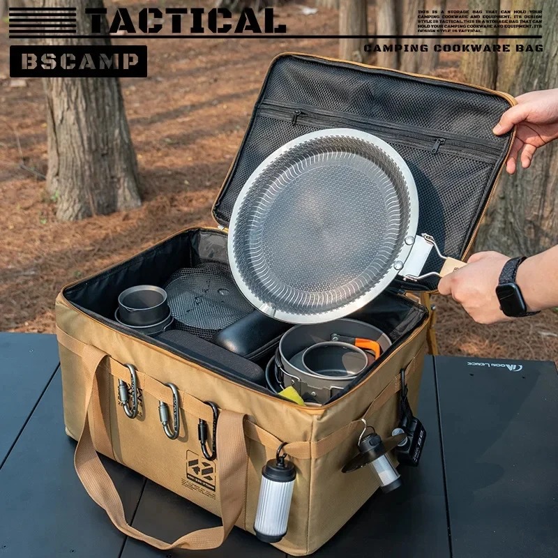1 個 42L アウトドア戦術キャンプ収納バッグ断熱折りたた - Camping Outdoor Cooking Table のレビューと価格