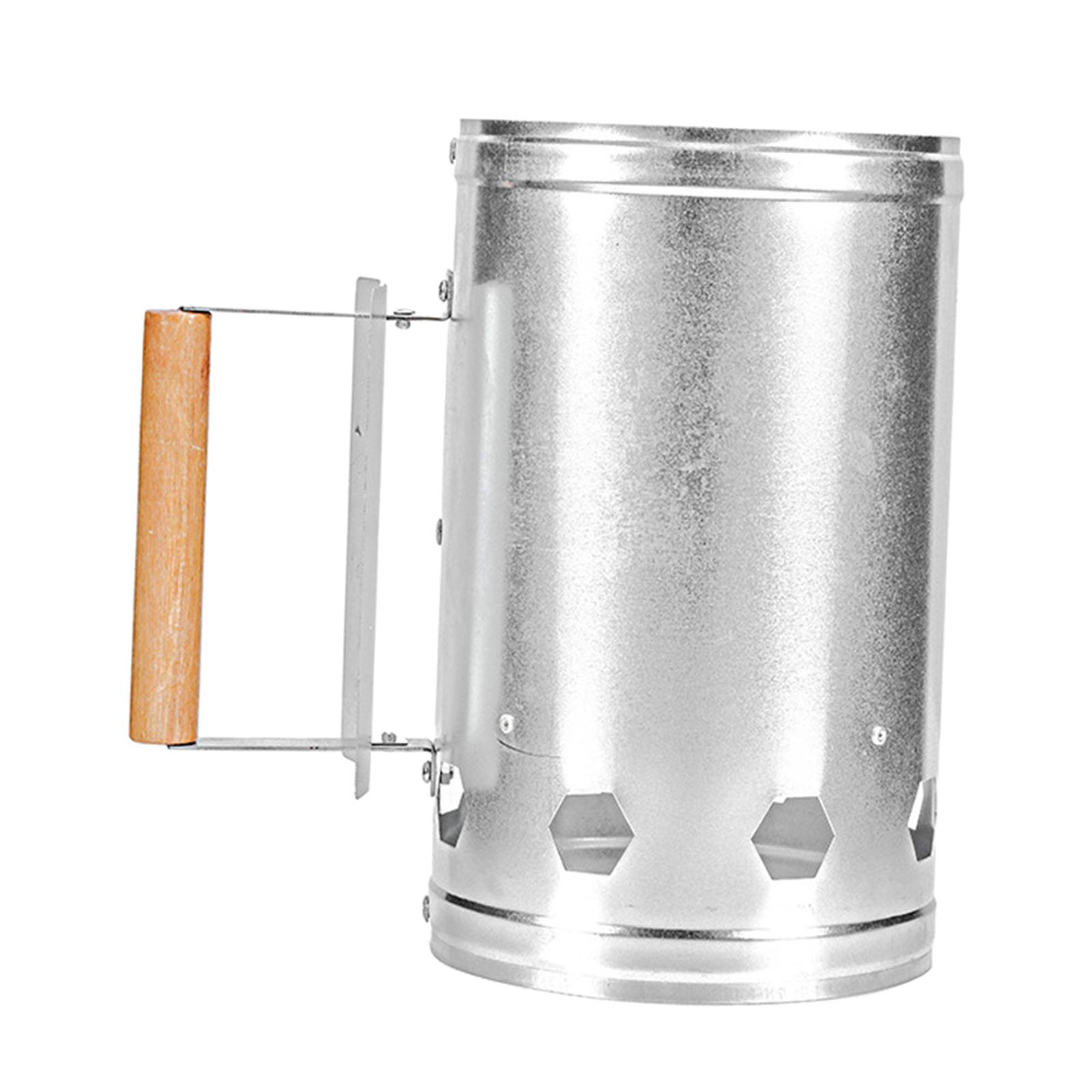 煙突スターター バーベキュースチールライターバレル ハンドル - Charcoal Chimney Starter のレビューと価格