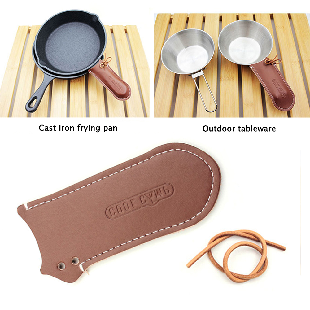 鋳鉄フライパンハンドルカバー実用的な鋳鉄スキレットグリップス - Camping Cooking Cast Iron のレビューと価格