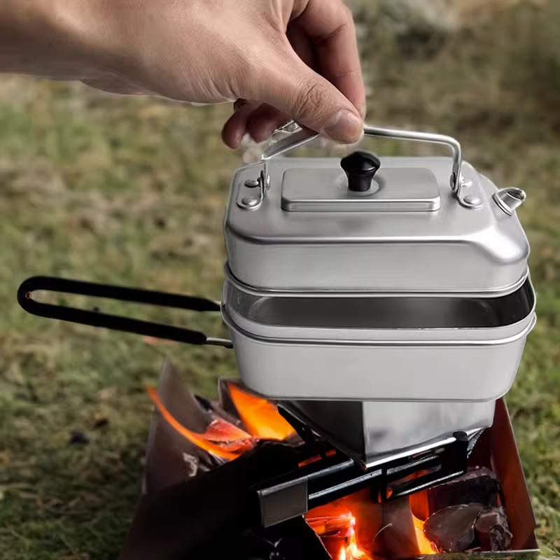 超軽量ポータブルピクニックケトル、キャンプティーポット、コー - Camping Cooking Pack のレビューと価格