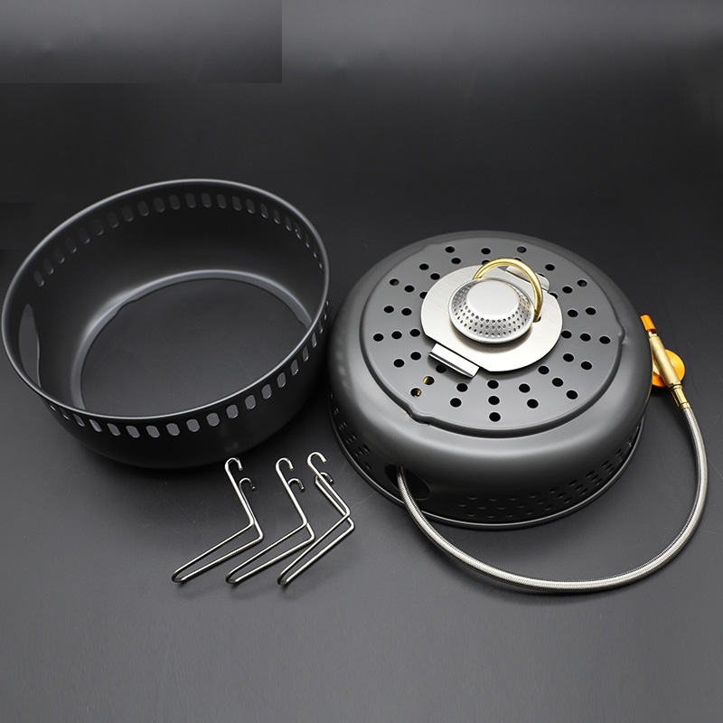 キャンプ用ガスストーブ アルコールストーブ 調理鍋 オプショ - Camping Cooking Pots And Pans Set のレビューと価格