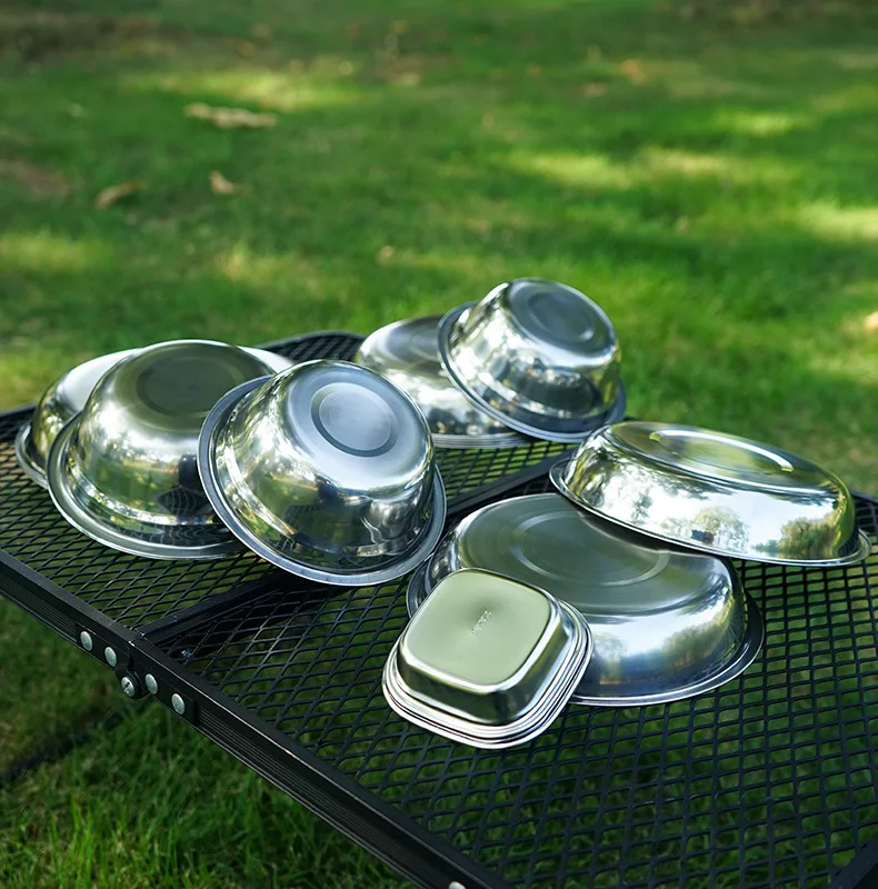 新しいキャンプ用調理器具ポータブルダイニングプレートセット2 - Camping Cooking Dining Set のレビューと価格