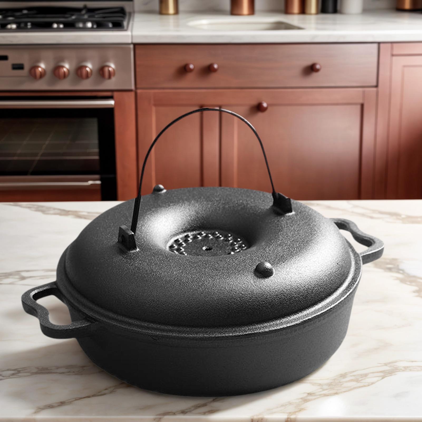 鋳鉄製の大釜、調理用、頑丈、高温耐性、調理器具、キャンプ用ダ - Camping Cooking Cast Iron のレビューと価格