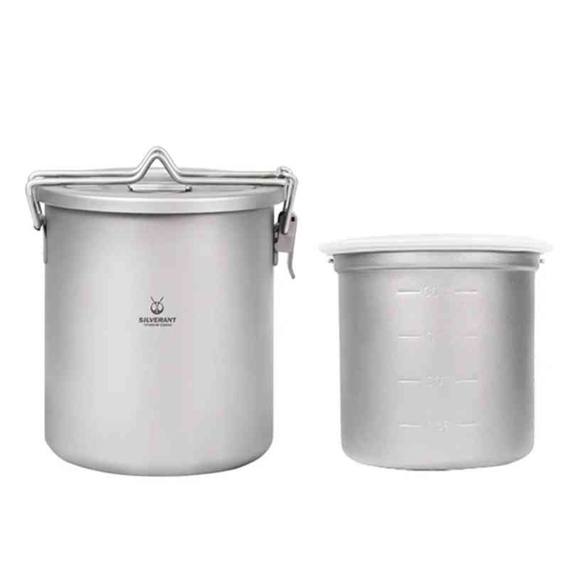 Silverant キャンプチタンポット超軽量ライススープク - Camping Cooking Open Fire のレビューと価格