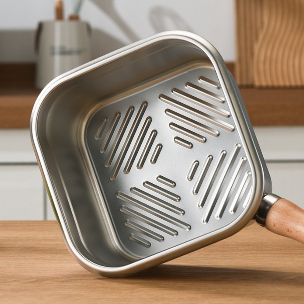 ポータブルステンレス鋼フライパン正方形ノンスティック調理鍋バ - Camping Cooking Pots And Pans Set のレビューと価格