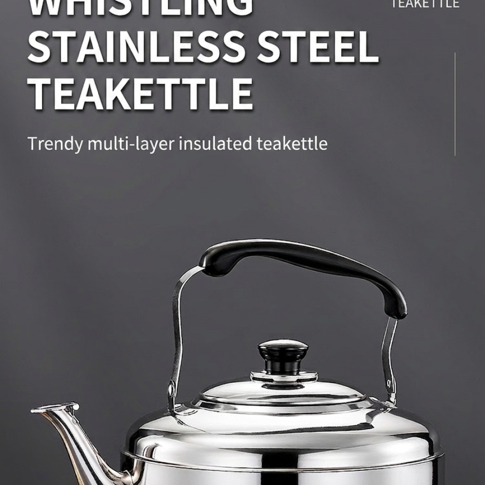 大容量ホイッスル付きティーケトル、耐久性のあるステンレス製ボ - Camping Cooking Vessel のレビューと価格