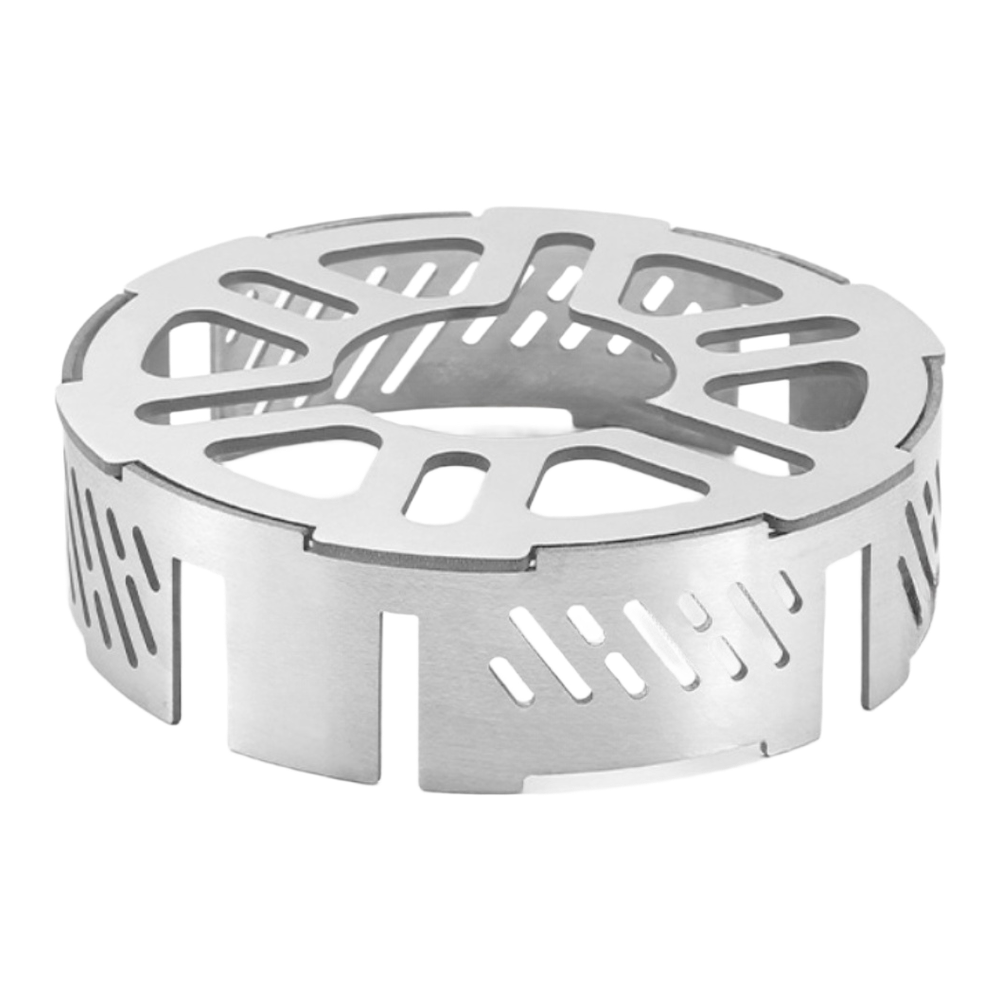 ステンレス鋼防風リングキャンプストーブ用厚みのある大小ガスバ - Camping Cooking Ring のレビューと価格
