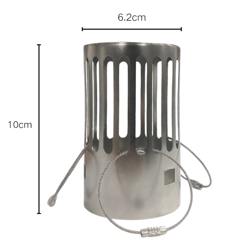 キャンプ用薪ストーブ煙突キャップ 62mm ステンレススチー - Charcoal Chimney Starter のレビューと価格