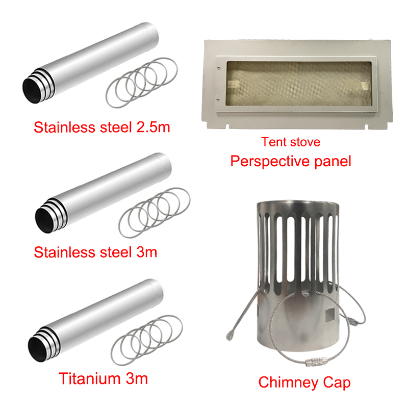 キャンプ用薪ストーブ煙突キャップ 62mm ステンレススチー - Charcoal Chimney Starter のレビューと価格