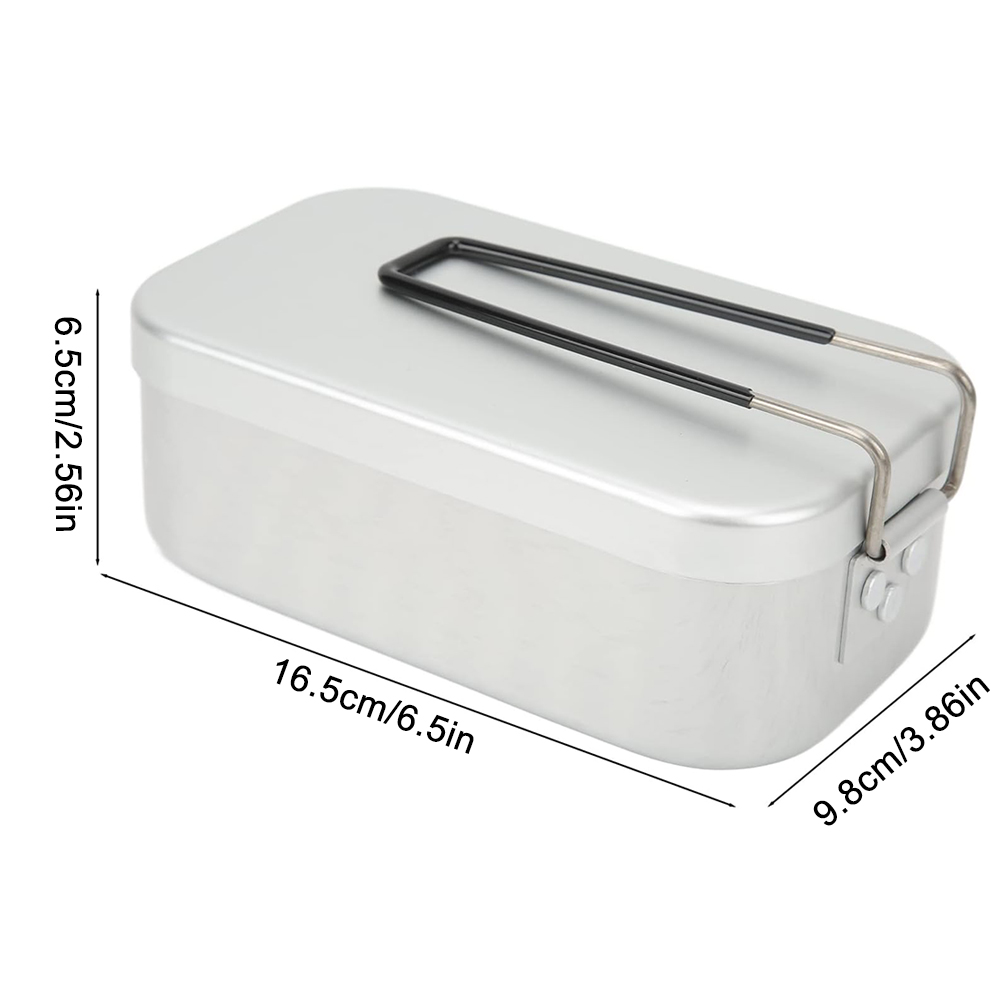 800 ミリリットルアルミ弁当箱屋外キャンプ調理器具食器折り - Camping Cooking Box のレビューと価格