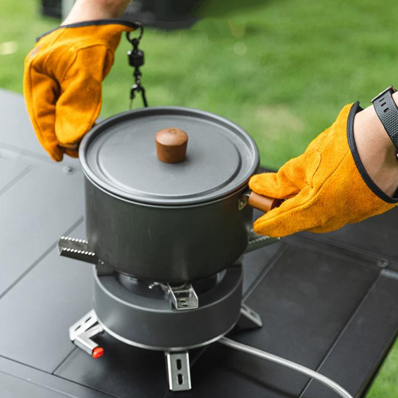調理用BBQグローブ、高温耐性グリルグローブ、必須キャンプ用 - Camping Cooking Essentials のレビューと価格