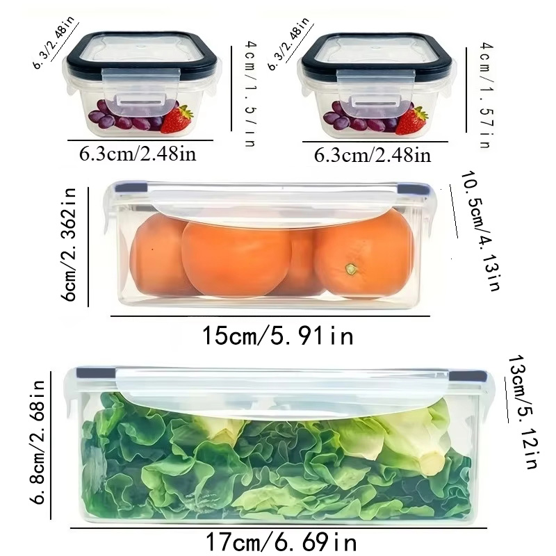 8個セットには、4つの容器と4つの蓋が含まれています。気密食 - Camping Cooking Box のレビューと価格