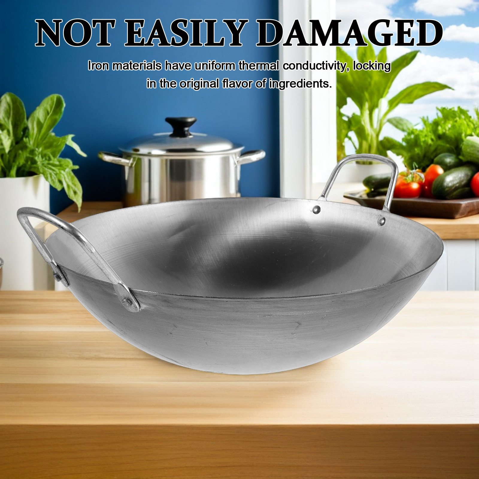 鉄製中華鍋リング滑り止めストーブラックデュアルハンドル防風オ - Camping Cooking Ring のレビューと価格