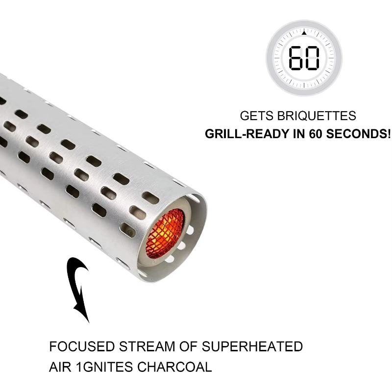 かまど喫煙者バーベキュースターターグリル、火災照明ツール、プ - Charcoal Chimney Starter のレビューと価格