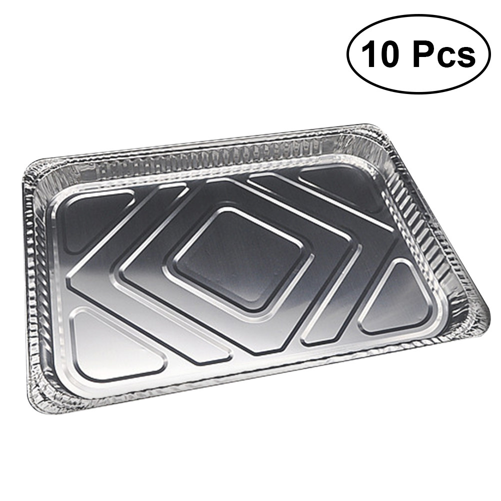 10個入り高耐久アルミホイルドリップパン、BBQグリル用油受 - Aluminum Foil Heavy Duty のレビューと価格