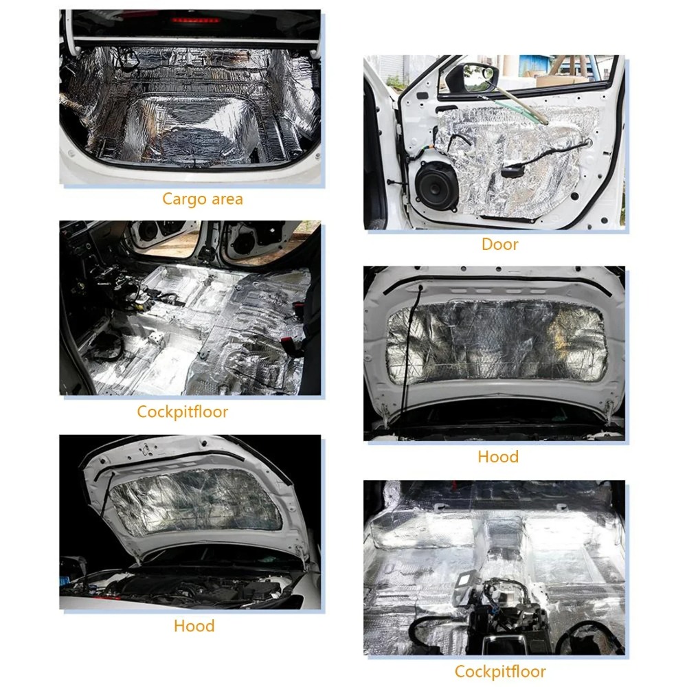 5/10 ミリメートル消音断熱マット車の防音デッドニング断熱 - Aluminum Foil Heavy Duty のレビューと価格